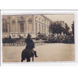 GRENOBLE : carte photo - les grèves - funérailles du soldat Mollier - bon état