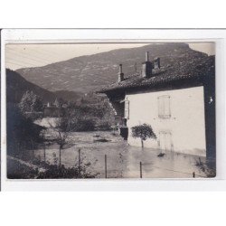 VEUREY : lot de 4 cartes photo des inondation en 1928 - très bon état