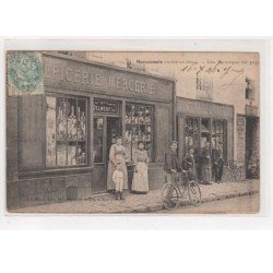 MARCOUSSIS : une boutique du pays - épicerie mercerie Delneuf - état (traces)