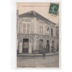 AUTHON LA PLAINE : maison Asselineau - café restaurant - Hotel de la Poste - état (une petite déchirure)