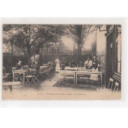 JUVISY : le café restaurant de la gare - la terrasse - état
