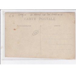 CAEN : carte photo de la fête de la musique - bon état (coupée de travers)