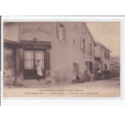COLLONGES au MONT D'OR : café restaurant jeux de boules - café de la Mairie - SAUMON - très bon état