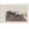 TOURS : lot de 5 cartes photos - chemin de fer - locomotive - train - très bon état