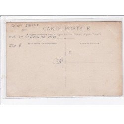 SAINT DENIS : carte photo du grand hotel du chemin de fer - COSTES (rue du Chemin de fer) - très bon état