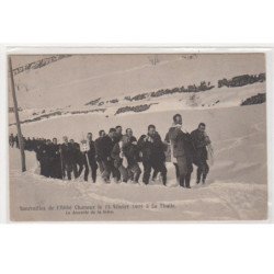 LA THUILE : funérailles de l'Abbé Chanoux en 1909 - très bon état