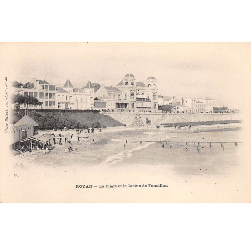 ROYAN - La Plage et le Casino de Foncillon - très bon état