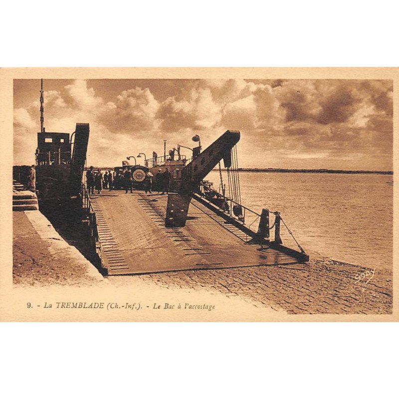 LA TREMBLADE - Le Bac à l'accostage - très bon état