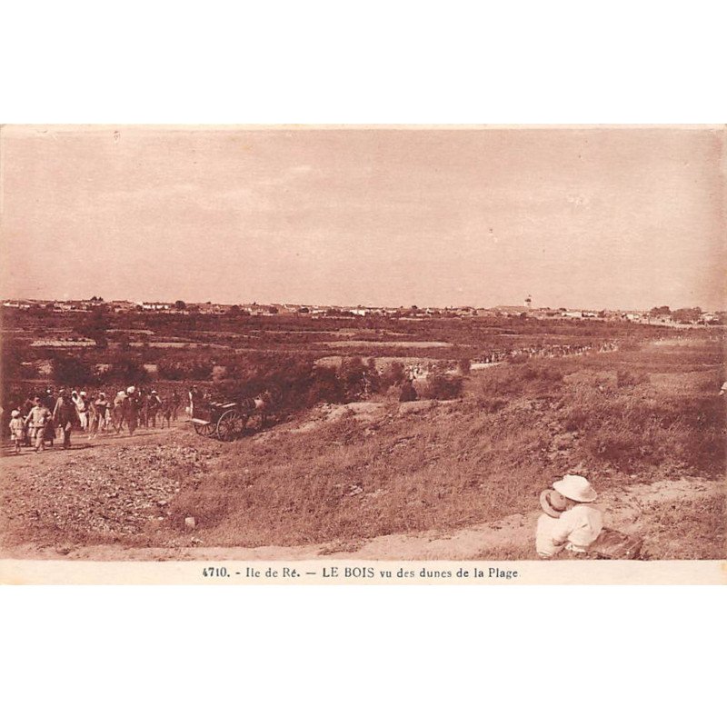 ILE DE RE - LE BOIS vu des Dunes de la Plage - très bon état