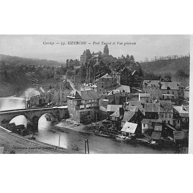 UZERCHE - Pont Turgot et Vue générale - très bon état