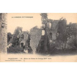 CHASTEAUX - Ruines du Château de Couzage - très bon état