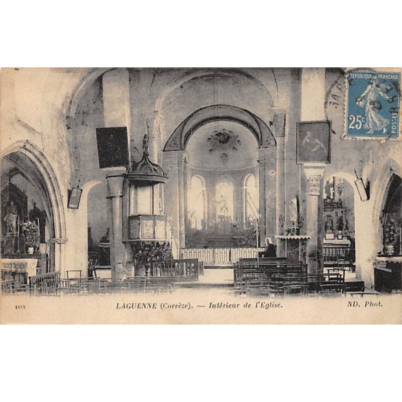 LAGUENNE - Intérieur de l'Eglise - très bon état