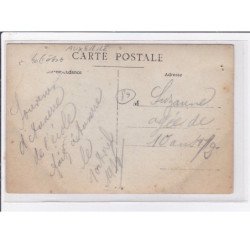 AUXERRE : carte photo d'une classe d'école en 1906 - état