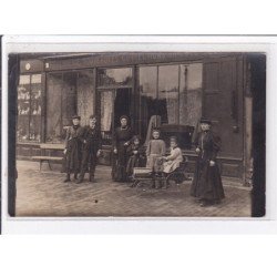 SENS ?: carte photo d'une rouennerie (magasin - voiture d'enfant - jouet) très bon état