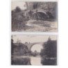 PIERRE PERTHUIS : lot de 2 cartes photo (pont - église) - très bon état