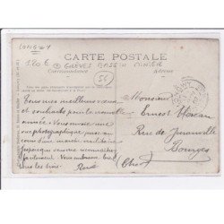 LONGWY : carte photo des grèves du bassin minier en 1907 - très bon état