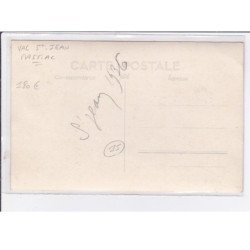 VAL SAINT JEAN - MARSIAC : carte photo d'un camion de livraison de vins décoré pour une fête - très bon état