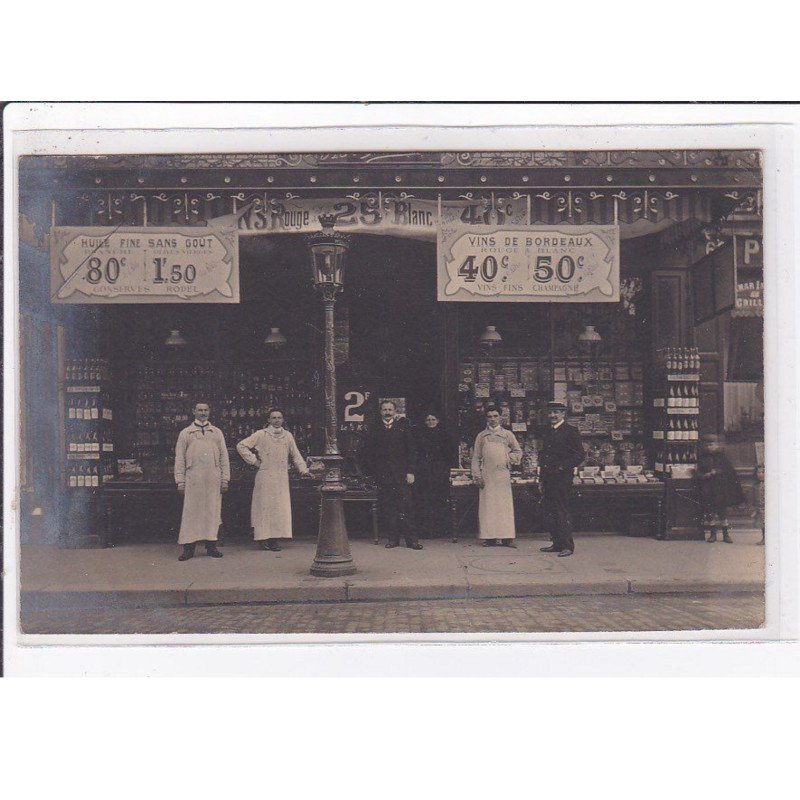 ORLEANS : carte photo d'un caviste (marchand de vins) - très bon état