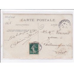 ORLEANS : carte photo d'un caviste (marchand de vins) - très bon état