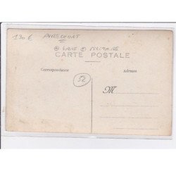 AVRECOURT : carte photo de militaires à la gare en 1915 - très bon état