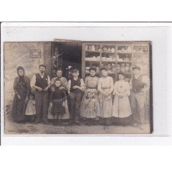 LA FERTE SAINT CYR : carte photo d'une épicerie - état
