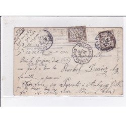 LA FERTE SAINT CYR : carte photo d'une épicerie - état