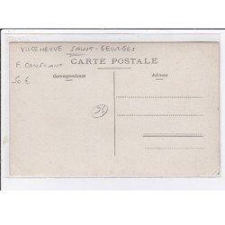 VILLENEUVE SAINT GEORGES : carte photo (fabrication de bateaux CONSTANT) - très bon état