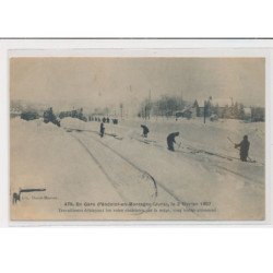 ANDELOT-EN-MONTAGNE - Travailleurs déblayant les voies obstruées par la neige - très bon état