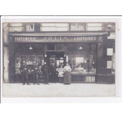 PARIS 13 ème : carte photo du salon de coiffure JOLIS au 7-9 boulevard Arago (parfumerie) - très bon état