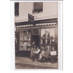 PARIS 9 ème : carte photo du tabac Bellenger au 156 rue Lafayette (recette buraliste) - très bon état