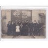 PARIS : carte photo d'un groupe - affiches pour Fréderic Brunet (elections - politique) - très bon état
