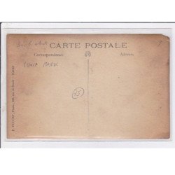 PARIS : carte photo d'un groupe à LUNA PARK (village de nains - artistes - cirque - freaks) - état
