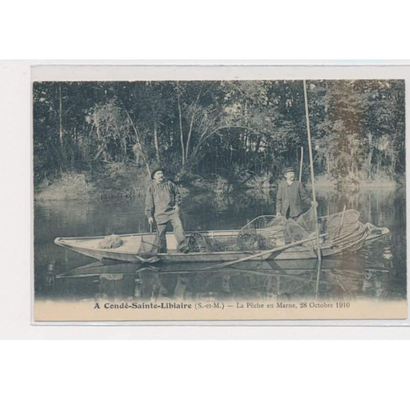 CONDE-SAINTE-LIBIAIRE - La pêche en Marne - état