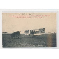 PORT AVIATION JUVISY - Cachet - Grande quinzaine de Paris Duval sur biplan - très bon état