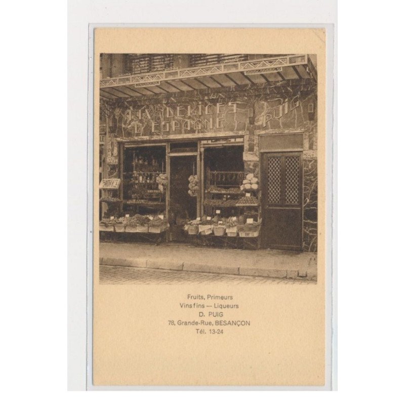 BESANCON - Fruits, primeurs, vins fins - liqueurs - état BESANCON - Fruits, primeurs, vins fins - liqueurs - état