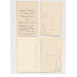 BOISSY LAMBERVILLE : 9 CPA - religieux - bénédiction du calvaire - très bon état