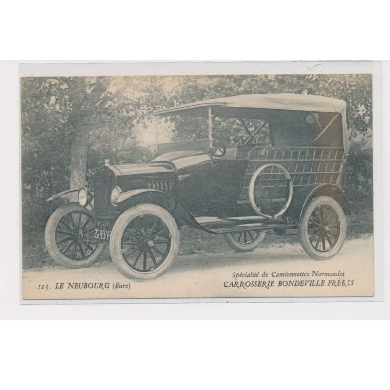 LE NEUBOURG - Carrosserie Bondeville frères - spécialité de camionnettes normandes - très bon état