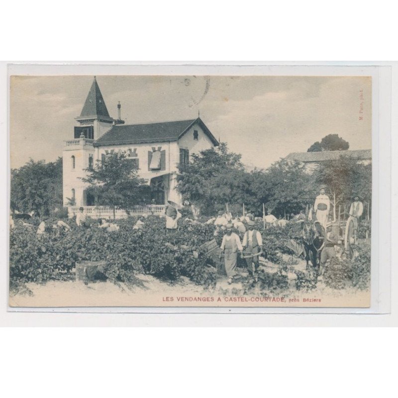 BEZIERS - Les vendanges à Castel-Courtade - état