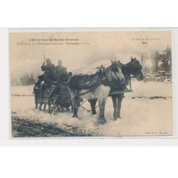 L'hiver dans les hautes Cévennes - Un courrier de la montagne arrivant en traîneau au Puy - état