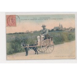 En Sologne - la poste en campagne service rapide en voiture à chiens - très bon état