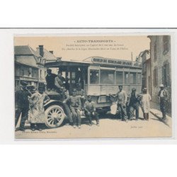 CHALONS SUR MARNE - Auto-Transports - Un autobus de la ligne Mourmelon-Gare au Camp de Châlons - très bon état