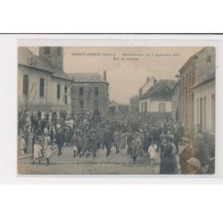 SAINT OUEN - Manifestation du 3 Septembre 1922 - Tête de cortège - état