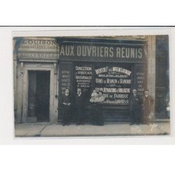 BAYONNE - Horlogerie "aux ouvriers réunis" - carte photo - état