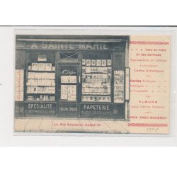 PARIS - Magasin de cartes postales - A Sainte Marie - 57 rue Bonaparte - 75006 - très bon état