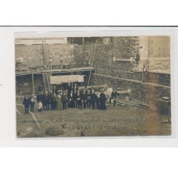 PARIS - Carte photo - Emplacement du futur hôtel - Ligue de l'enseignement - Congrès - 1908 - état