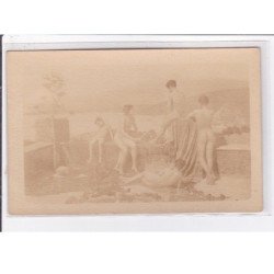 NUS MASCULIN : carte photo Von GLOEDEN à Taormina (Sicile) - (homme nu) - très bon état