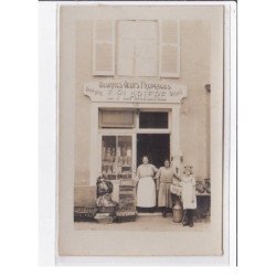 CHAUMONT ? : carte photo du magasin de beurres ouefs fromages PLARIERE - très bon état