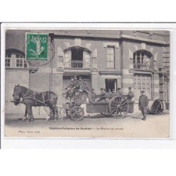 ROUBAIX : les sapeurs pompiers - le chariot de corvée - état