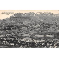 BARCELONNETTE - Vue générale et les Casernes - très bon état