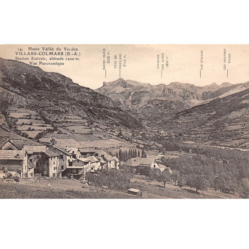 VILLARS COLMARS - Vue panoramique - très bon état
